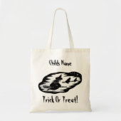 Spooky vliegende heksen bezemstelen trick or treat tote bag (Voorkant)