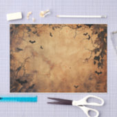 Spooky Vliegende Vleermuis Herfstblad Halloween De Tissuepapier (Craft)