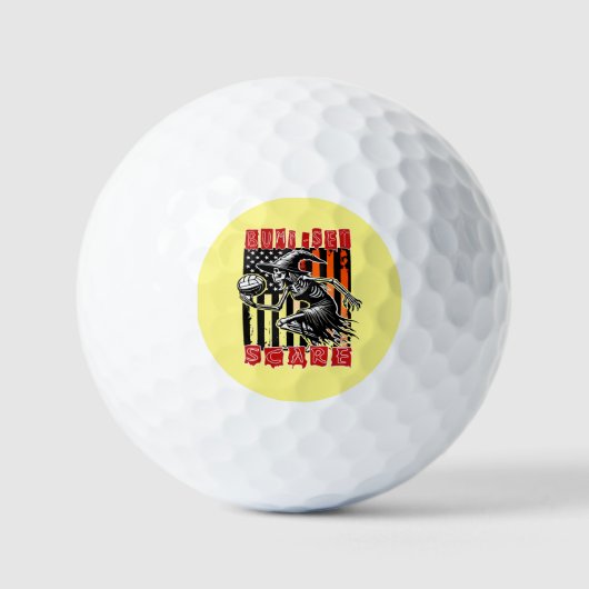Spooky Volleybal: Bump Set Scare Design Golfballen (Voorkant)
