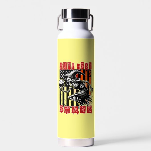 Spooky Volleybal: Bump Set Scare Design Waterfles (Voorkant)