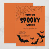 Spooky Volwassen Halloween Feest Uitnodiging (Voorkant / Achterkant)