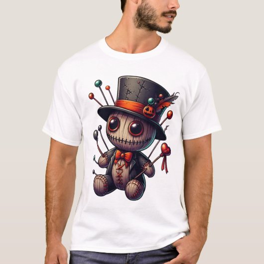 Spooky Voodoo poppen Magic T-shirt (Voorkant)