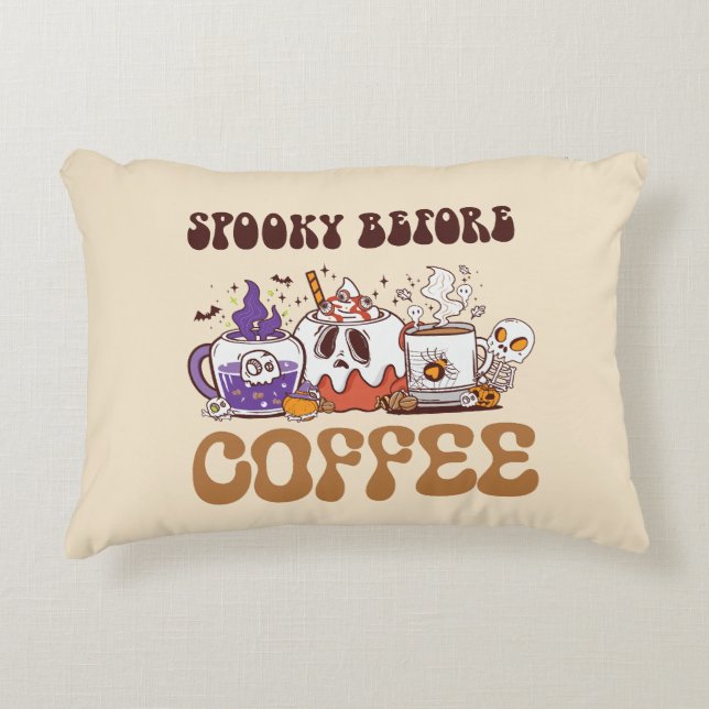 Spooky voor koffie accent kussen (Voorkant)