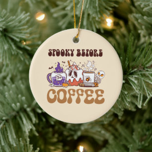 Spooky voor koffie keramisch ornament