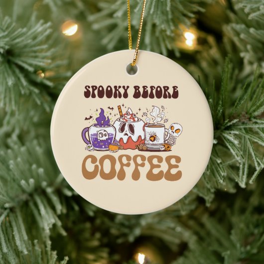 Spooky voor koffie keramisch ornament (Boom)