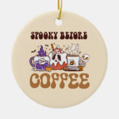Spooky voor koffie keramisch ornament (Voorkant)