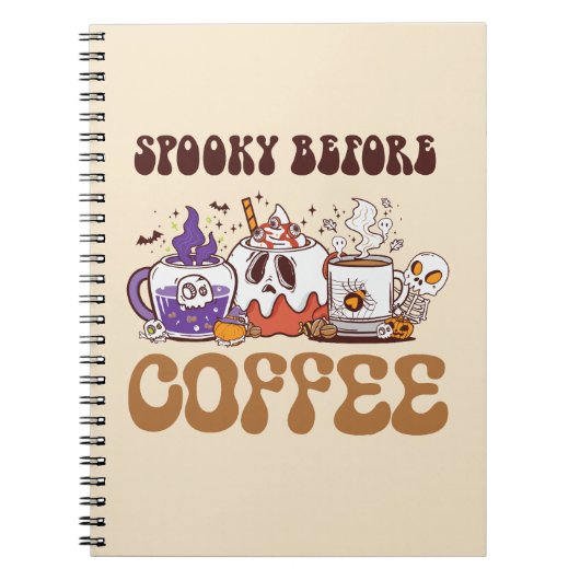 Spooky voor koffie notitieboek (Voorkant)