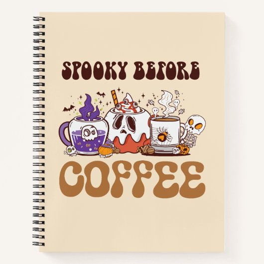 Spooky voor koffie notitieboek (Voorkant)