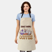 Spooky voor koffie schort (Gedragen)