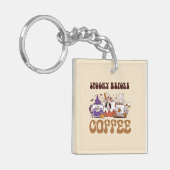 Spooky voor koffie sleutelhanger (Voorkant Links)
