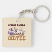 Spooky voor koffie sleutelhanger (Achterkant)