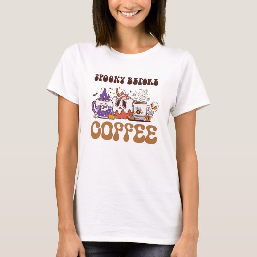 Spooky voor koffie t-shirt (Voorkant)