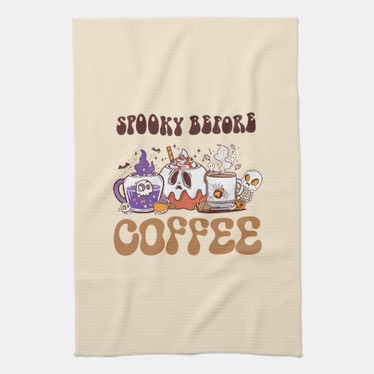 Spooky voor koffie theedoek (Verticaal)