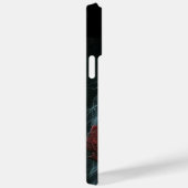 SPOOKY WATERVERF BLACK CAT MET ÉÉN RODE ROSE ROSE Case-Mate iPhone CASE (Achterkant / Rechts)