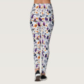 Spooky Waterverf Halloween Patroon Leggings (Achterkant)