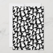 Spooky waterverf van Halloween-partij Feestdagenkaart (Achterkant)