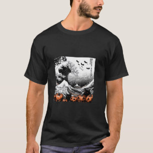 Spooky Wave Hokusai's Halloween T-Shirt