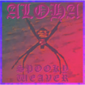 Spooky Weaver (sinaasappel), flexibele foto Sticker (Voorkant)