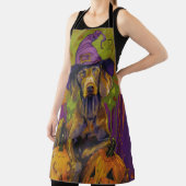 Spooky Weimaraner hond Halloween heks en pompoen Schort (Insitu)