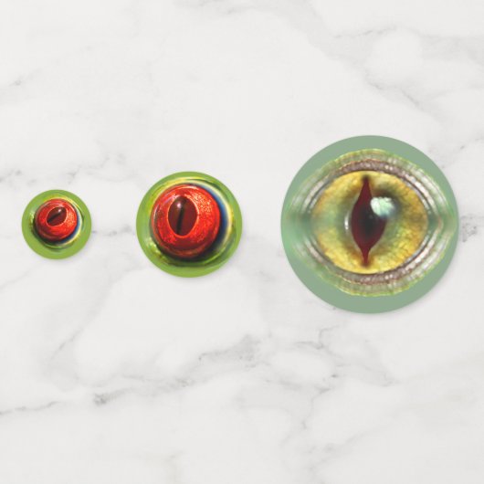 Spooky Weird Eyeball Lizard Kikker Monster Hallowe Confetti (Voorkanten)