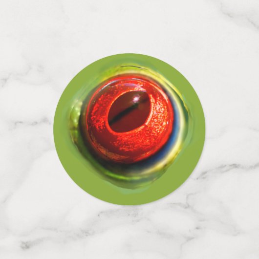 Spooky Weird Eyeball Lizard Kikker Monster Hallowe Confetti (Kleine voorkant)