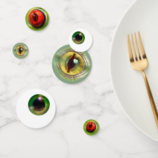 Spooky Weird Eyeball Lizard Kikker Monster Hallowe Confetti (Groep)