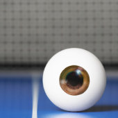 Spooky Weird Realistic Brown Eye Eyeball Halloween Pingpongbal (Net)