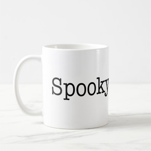Spooky White Classic Mok 11 oz (Links)