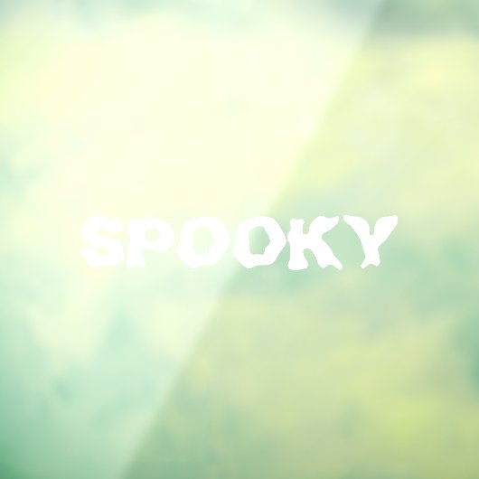 Spooky white Halloween aangepaste tekstdecoratie Raamsticker (Vel 3)