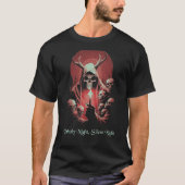 Spooky Winter Horror Duivel Occult T-shirt (Voorkant)