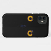 Spooky Wise Old Owl Eyes Face Halloween Case-Mate iPhone Case (Achterkant (horizontaal))