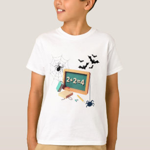 Spooky wiskunde leraar t-shirt