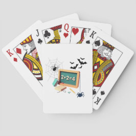 Spooky Wiskunde Teacher Pokerkaarten