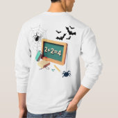 Spooky Wiskunde Teacher T-shirt (Achterkant)