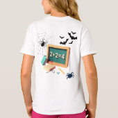 Spooky Wiskunde Teacher T-shirt (Achterkant)