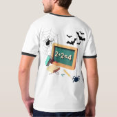 Spooky Wiskunde Teacher T-shirt (Achterkant)