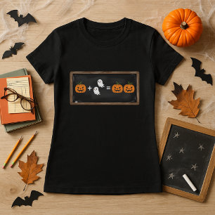 Spooky Wiskundepompoen & Geesten voor Wiskundelera T-shirt