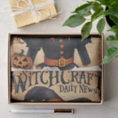 Spooky Witch Bat stijl Halloween krant Tissuepapier (Geschenk)