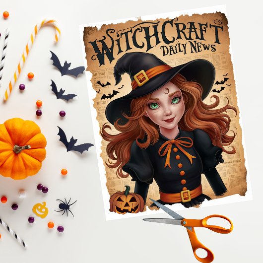 Spooky Witch Bat stijl Halloween krant Tissuepapier