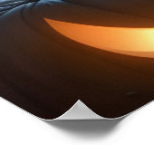 Spooky Witch en Jack-O-Lanterns Poster (Hoek)