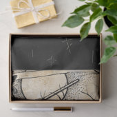 Spooky Witch & Graveyard Silhouettes Tissuepapier (Geschenk)