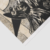 Spooky Witch & Graveyard Silhouettes Tissuepapier (Detail)