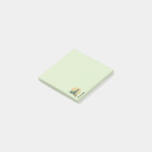 Spooky Witch Green Post-it® Notes (Schuin)