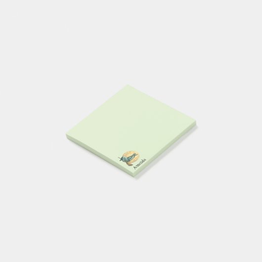 Spooky Witch Green Post-it® Notes (Schuin)