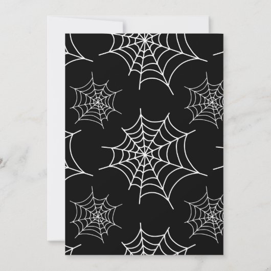 Spooky Witch Halloween Night Party Invitation Kaart (Achterkant)