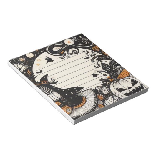 Spooky Witch Halloween Notitieblok (Schuin)