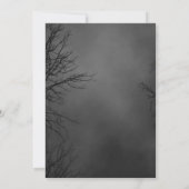 Spooky Witch Halloween Party Invitation Kaart (Achterkant)