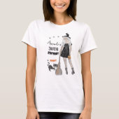 Spooky Witch Halloween Verjaardag Wit T-shirt (Voorkant)