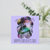 Spooky Witch Moederdag Creepy Mama Feestdagenkaart (Staand voorkant)