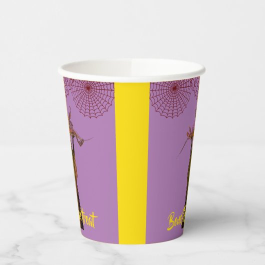 Spooky Witch Papieren Bekers (Links)